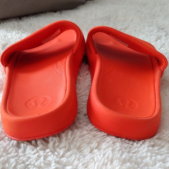 Lululemon Restfeel Womens Comfortable Slip-on Sandals Solar Orange - Picture 11 of 12